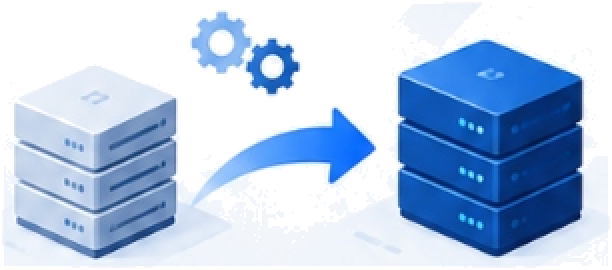 Migration and Reengineering Server Transfer Graphic